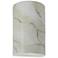Ambiance Small Cylinder - Open Wall Sconce - Carrara Marble - Incandescent
