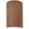 Ambiance Small Cylinder - Open Wall Sconce - Terra Cotta - Incandescent