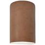 Ambiance Small Cylinder - Open Wall Sconce - Terra Cotta - Incandescent