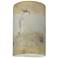 Ambiance Small Cylinder - Open Wall Sconce - Travertine - Incandescent