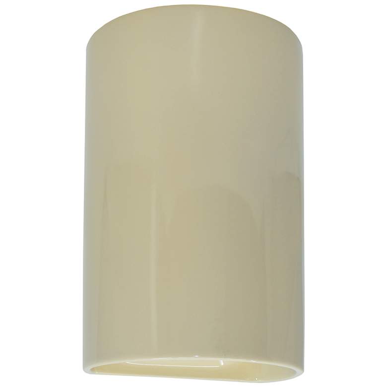 Image 1 Ambiance Small Cylinder - Open Wall Sconce - Vanilla Gloss - Incandescent