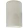 Ambiance Small Cylinder - Open Wall Sconce - White Crackle - Incandescent