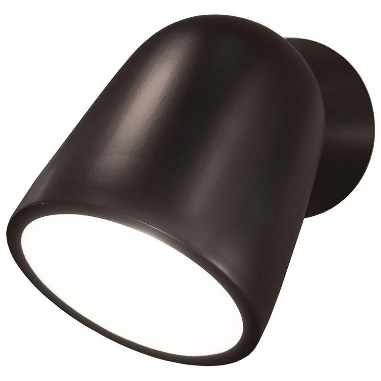 Image 3 Ambiance Splash 7 3/4" High Matte Black Wall Sconce