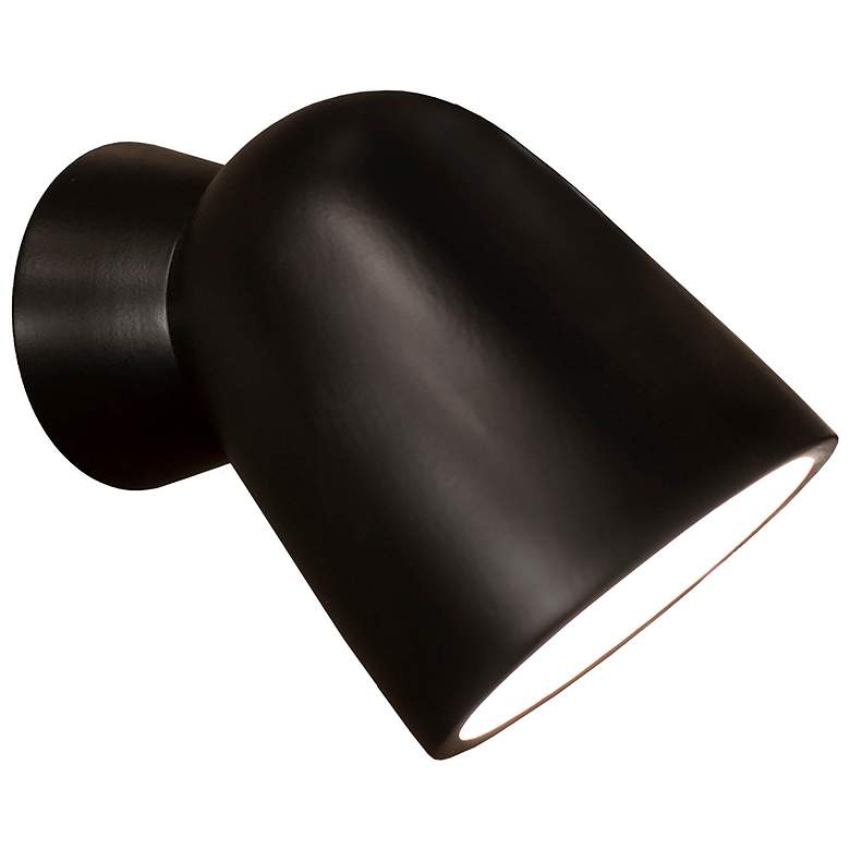 Image 4 Ambiance Splash 7 3/4" High Matte Black Wall Sconce more views