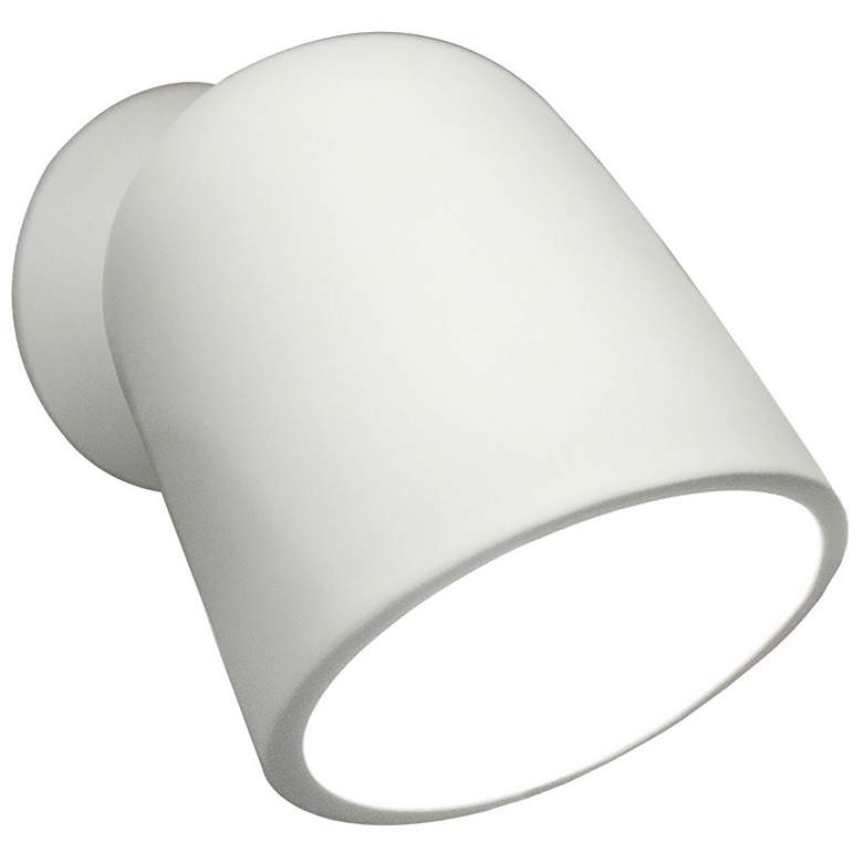 Image 1 Ambiance Splash 7 3/4" High Matte White Wall Sconce