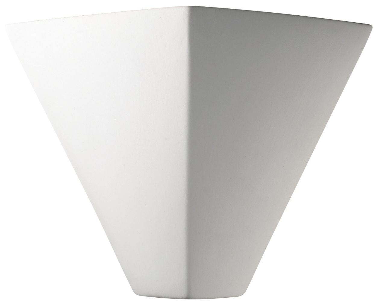 Image 2 Ambiance Trapezoid 9.25" Bisque ADA Wall Sconce