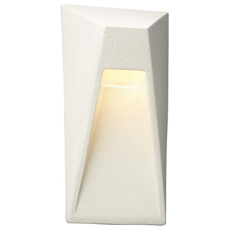 Image 1 Ambiance Vertice LED Wall Sconce - White Crackle