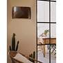 3_Ambiance Wide Oval Open Wall Sconce - Large - Incandescent - Red Slate more views