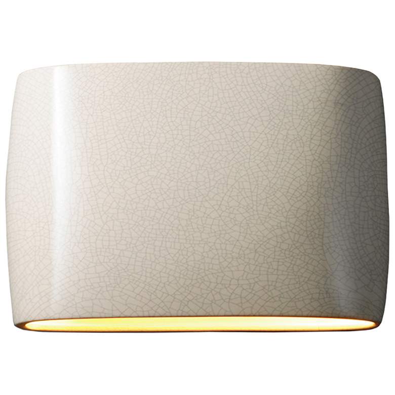 Image 1 Ambiance Wide Oval Open Wall Sconce - Large - LED - White Crackle