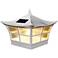 Ambience 7 1/2" High White Outdoor Solar LED Post Cap