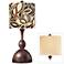 Ambience Dark Brown Double Shade Table Lamp