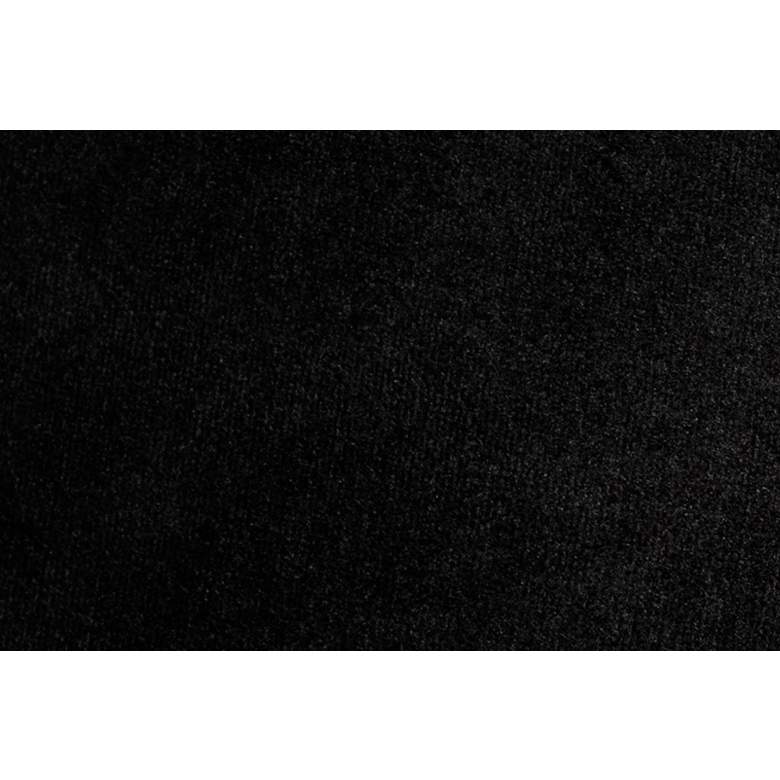 Image 5 Ambra 83 1/2" Wide Black Velvet Tufted Sofa  more views