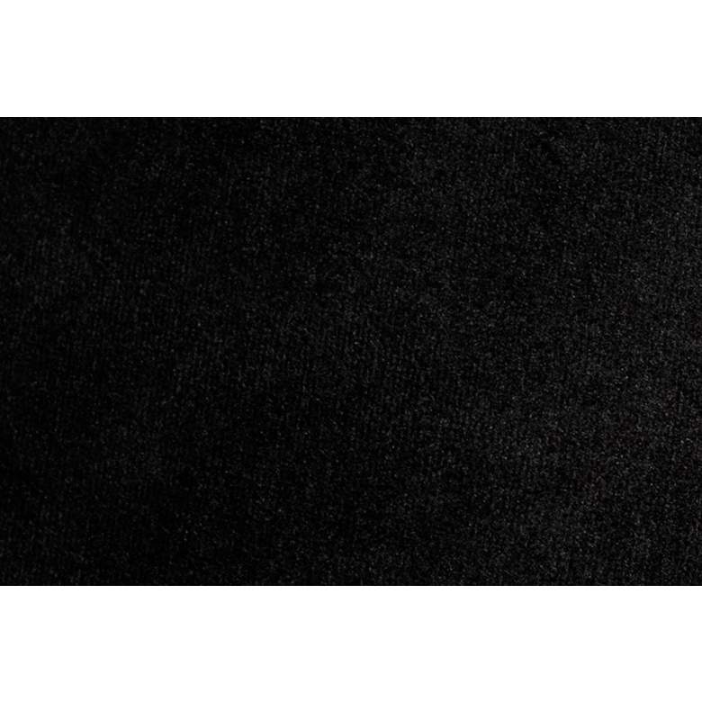 Image 5 Ambra 83 1/2" Wide Black Velvet Tufted Sofa more views