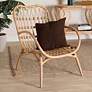 1_Ambre Black and White Weaving Rattan Bistro Chair