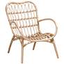 Ambre Black and White Weaving Rattan Bistro Chairs Set of 2
