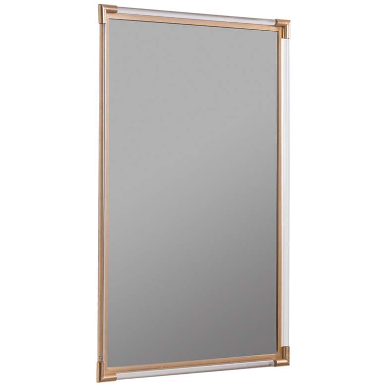 Image 3 Ambrose Clear Acrylic Gold 24 1/4" x 36 1/4" Wall Mirror more views