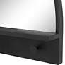 Ambry Black 45" x 27 3/4" Arch Entryway Mirror with Shelf
