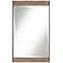 Ameena 22 1/4" x 30 1/2" Wide Wood Wall Mirror