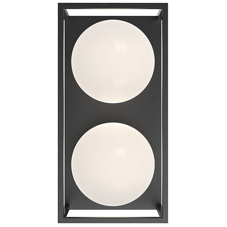Image 1 Amelia 13-in 2 Light Black Outdoor Wall 40W Alora Mood