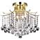 Amelia Collection 16" Wide Traditional Gold Flush Mount Ceiling Light