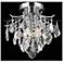Amelia Collection Flush Mount D12In H12In Lt:3 Chrome Finish