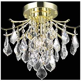 Image1 of Amelia Collection Flush Mount D12In H12In Lt:3 Gold Finish