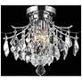 Amelia Collection Flush Mount D16In H12In Lt:3 Chrome Finish