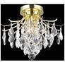 Amelia Collection Flush Mount D16In H12In Lt:3 Gold Finish