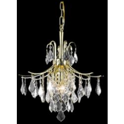 Amelia Collection Pendant D16In H20In Lt:6 Gold FinishÂ