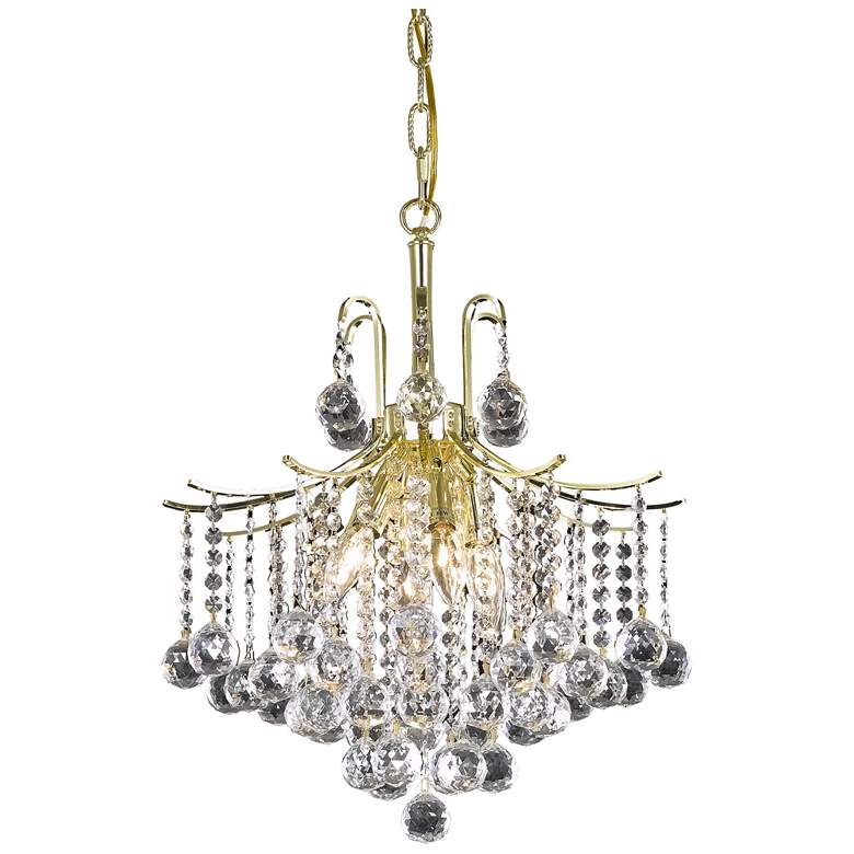 Image 1 Amelia Collection Pendant D17In H20In Lt:6 Gold FinishÂ