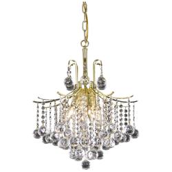 Amelia Collection Pendant D17In H20In Lt:6 Gold FinishÂ
