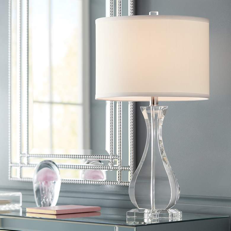 Image 1 Amelia Crystal Vase Table Lamp by Vienna Full Spectrum