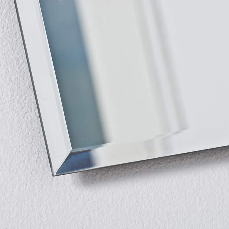 Image 2 Amelia Modern 23 1/2" x 31 1/2" Arched Wall Mirror more views