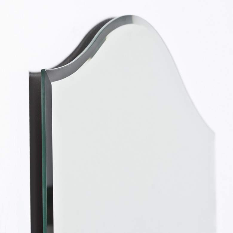 Image 3 Amelia Modern 23 1/2" x 31 1/2" Arched Wall Mirror more views