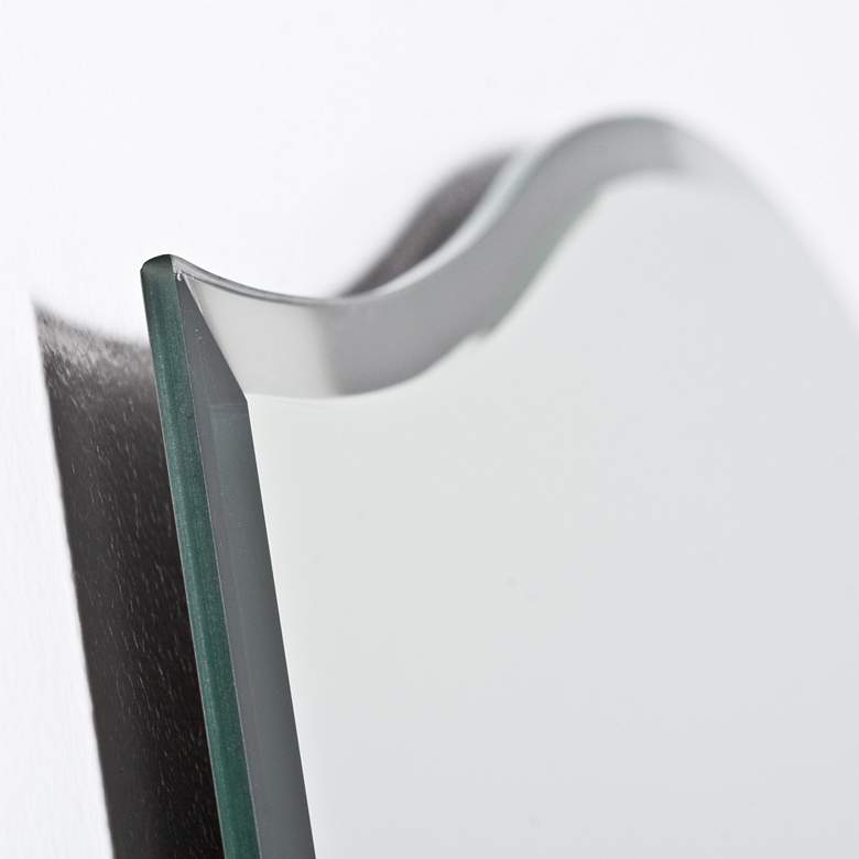 Image 4 Amelia Modern 23 1/2" x 31 1/2" Arched Wall Mirror more views