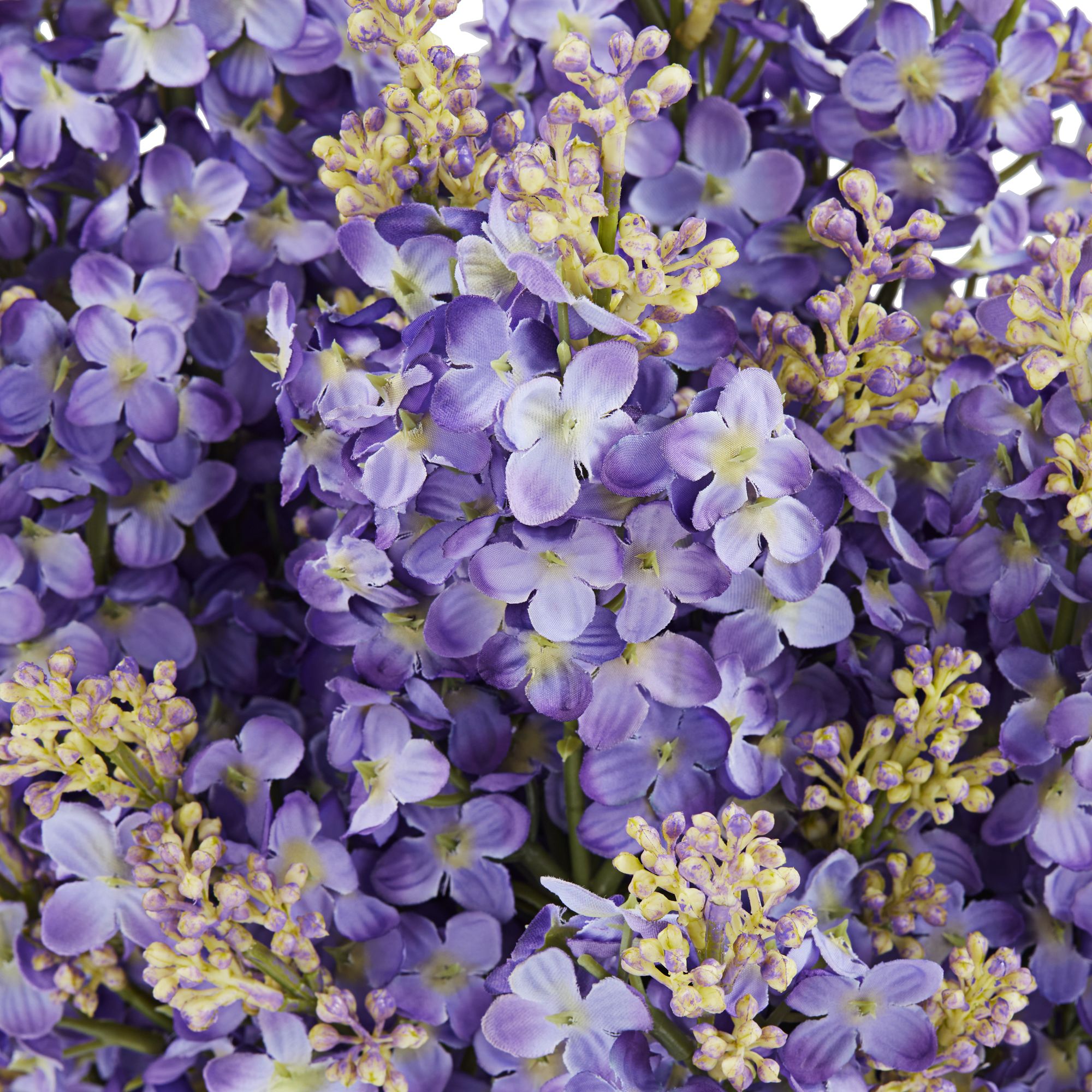 Image 3 Amelie 16" Purple Lilac Spray in Glass Vase more views