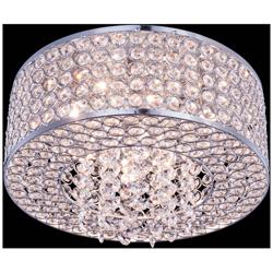 Amelie 4 Lt Chrome Flush Mount Clear