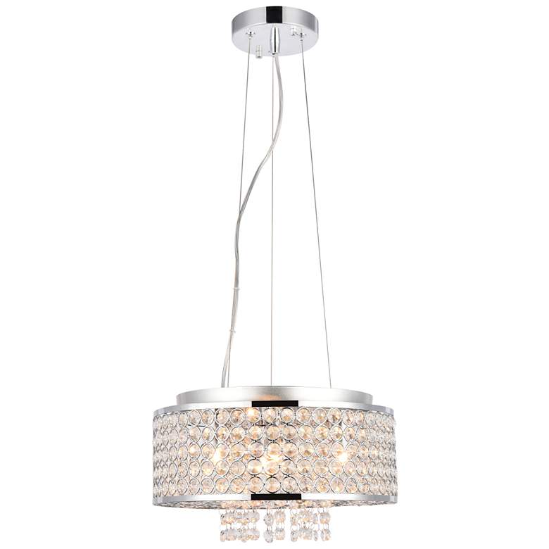 Image 1 Amelie 4 Lt Chrome Pendant Clear