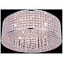 Amelie 8 Lt Chrome Flush Mount Clear