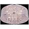 Amelie 8 Lt Chrome Flush Mount Clear