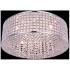 Amelie 8 Lt Chrome Flush Mount Clear