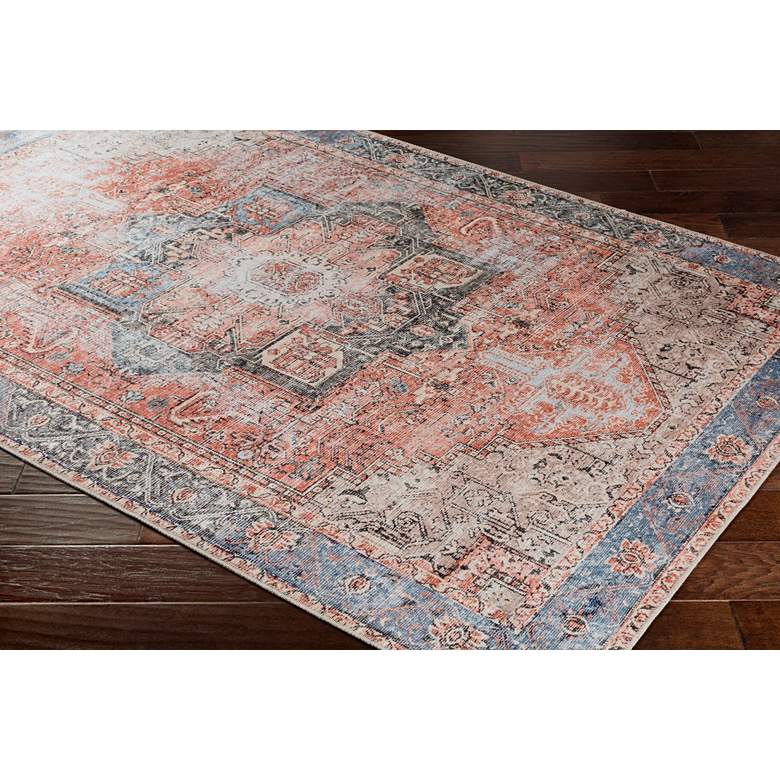 Image 3 Amelie AML-2309 5&#39;3 inchx7&#39;3 inch Terracotta and Ivory Area Rug more views