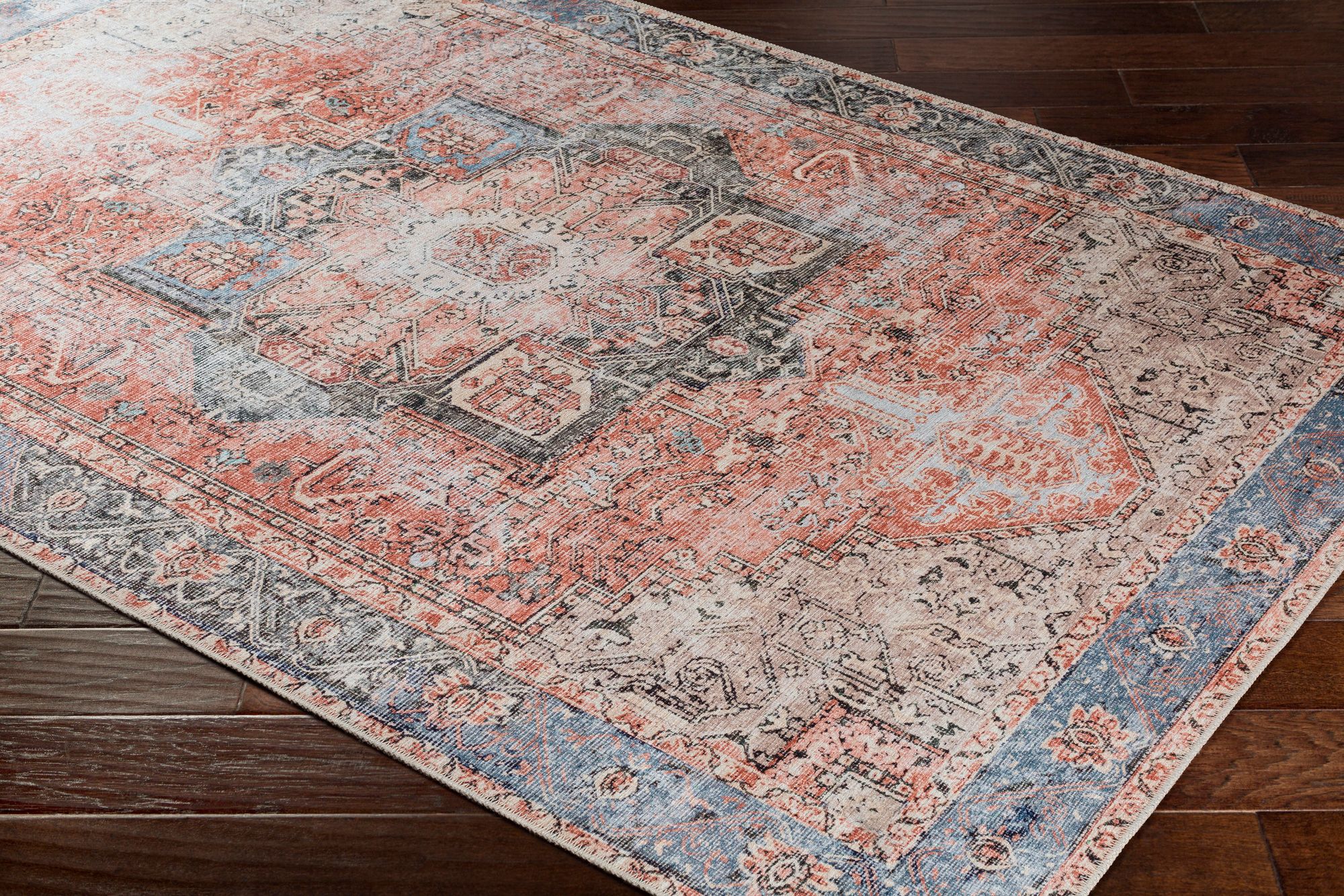 Thumbnail3 of Amelie AML-2309 7'10"x10'2" Terracotta and Ivory Area Rug more views