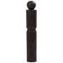 Amelot 20" High Dark Brown Wood Decorative Pillar Sculpture