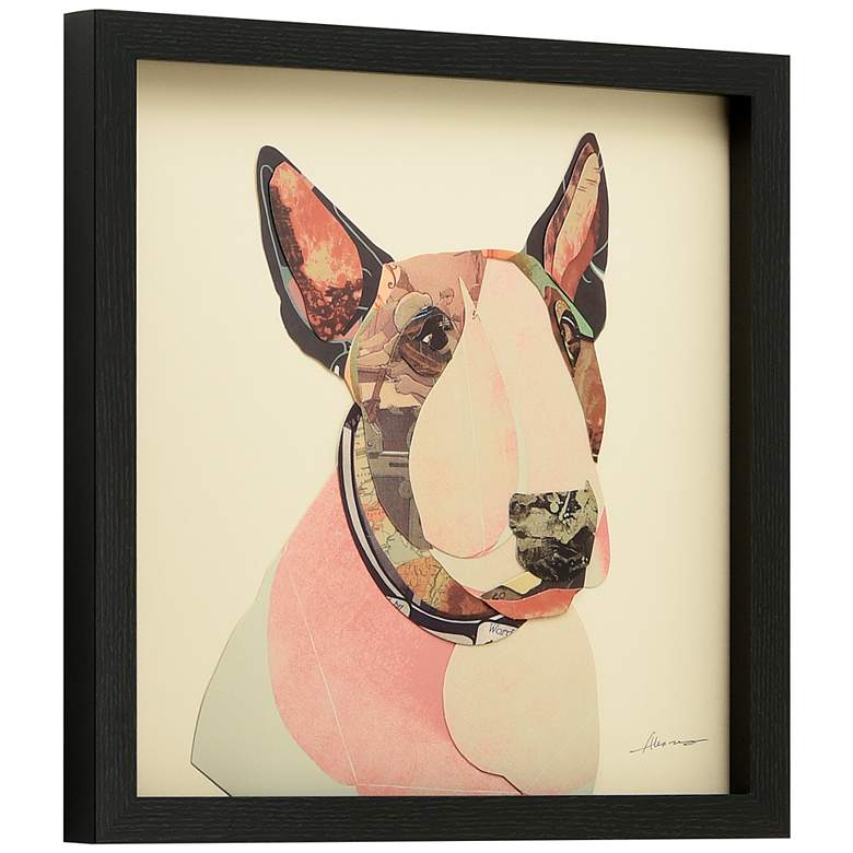 Image 4 American Bull and Boston Terrier Closeup 17"H Wall Art Set more views