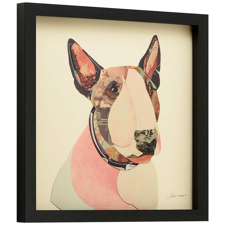 Image 4 American Bull and Boston Terrier Closeup 17 inchH Wall Art Set more views