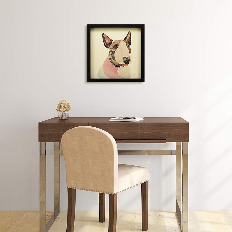 Image 5 American Bull and Boston Terrier Closeup 17"H Wall Art Set more views