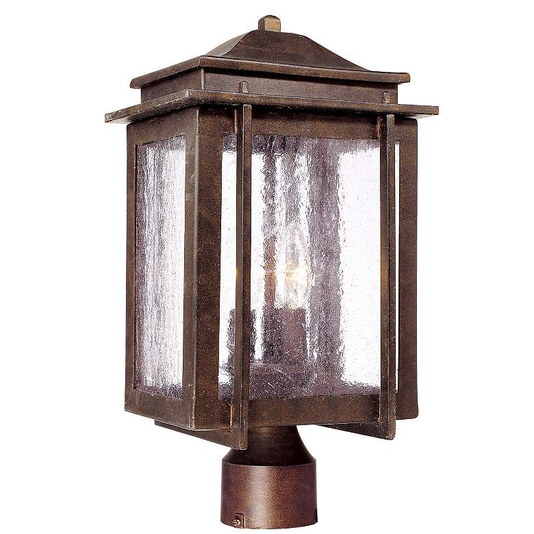 Image 1 American Bungalow Collection 16 3/4 inch High Outdoor Post Light