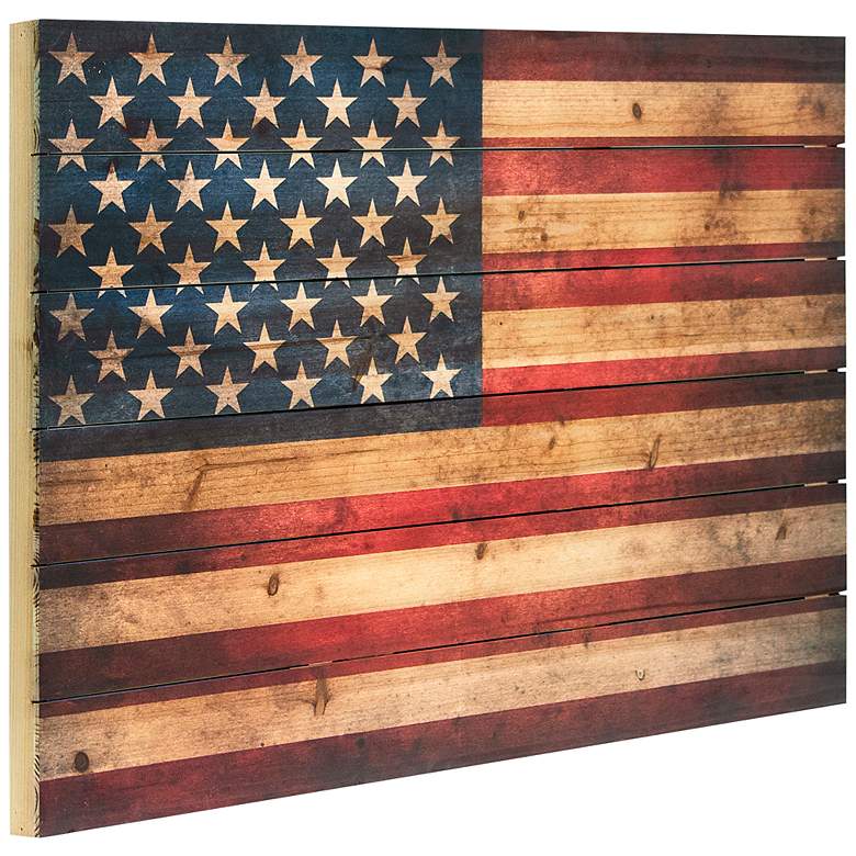 Image 4 American Dream 2 36" Wide Giclee Print Solid Wood Wall Art more views