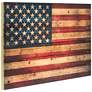 American Dream 2 36" Wide Giclee Print Solid Wood Wall Art